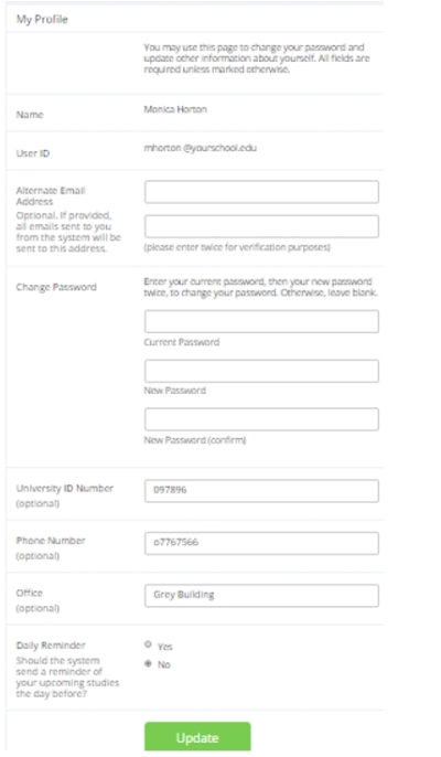 changing-your-password-and-other-information-sona-systems